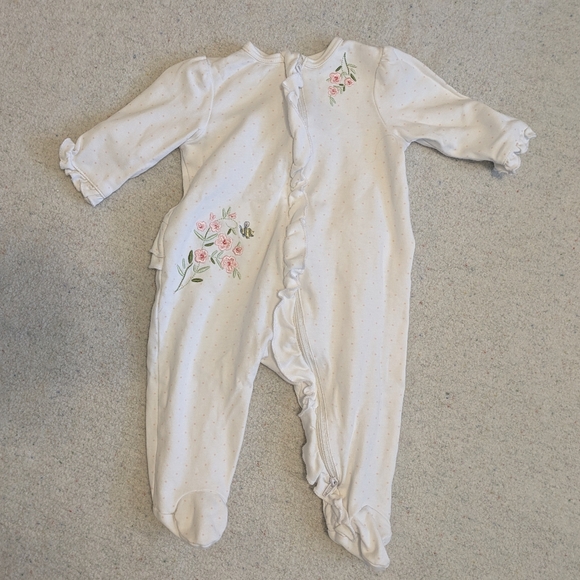 *4/$20* Baby girl 2 way zipper footed sleeper - Picture 1 of 5